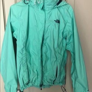 Mint green North Face Jacket
